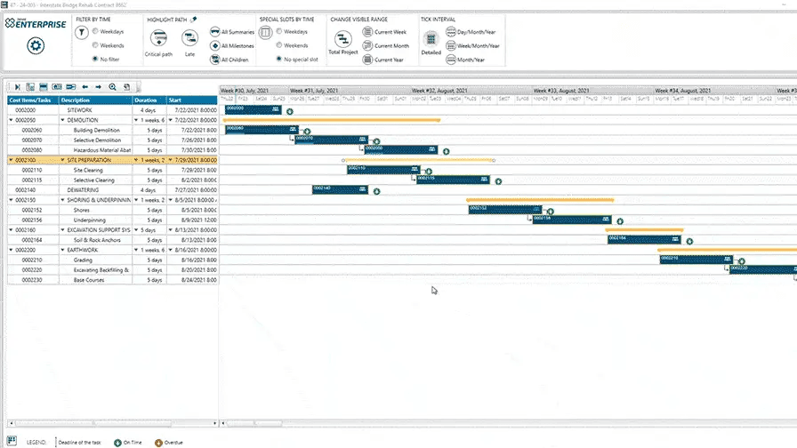 Jonas Construction dashboard